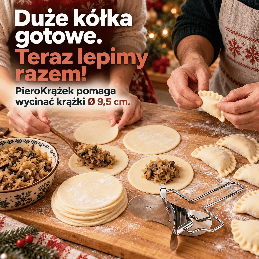 Świąteczne przygotowywanie domowych pierogów