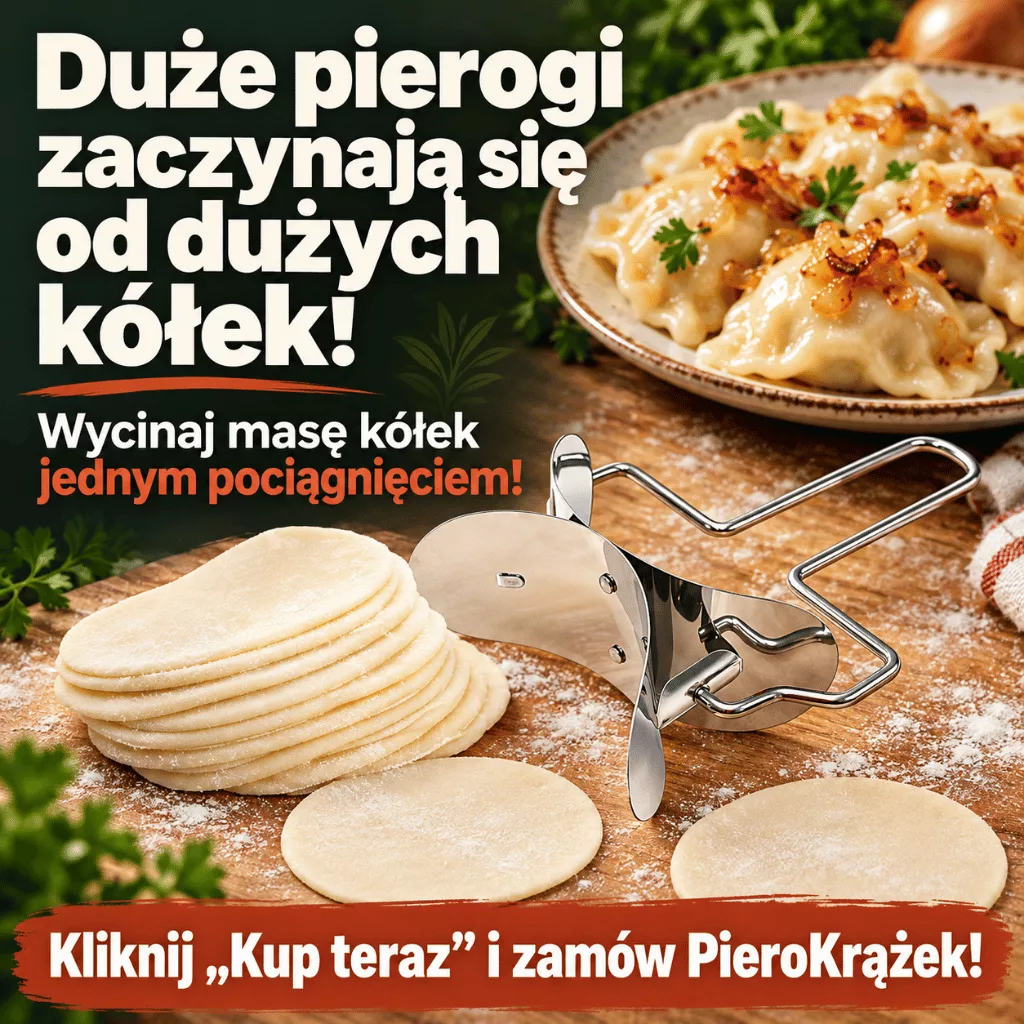 Pierokrążek — obrotowy wykrawacz do pierogów